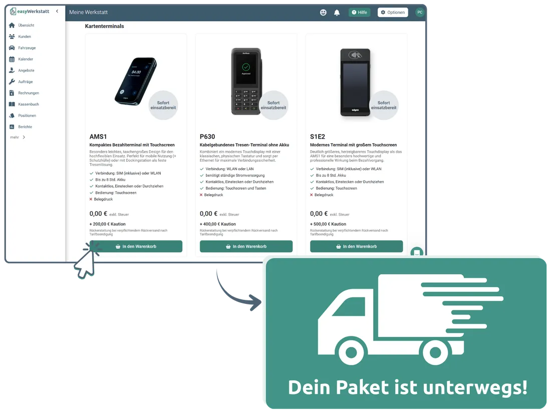 Kartenterminal bestellen