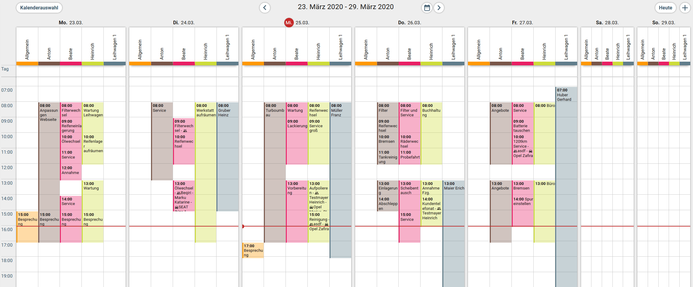 Werkstattkalender - easyWerkstatt