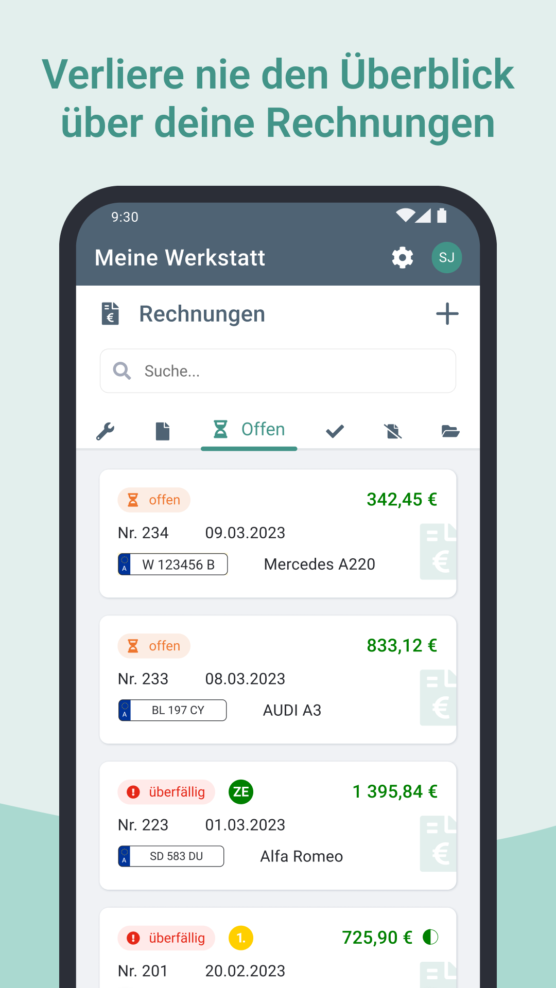 Screenshot der Funktion auf einem Smartphone