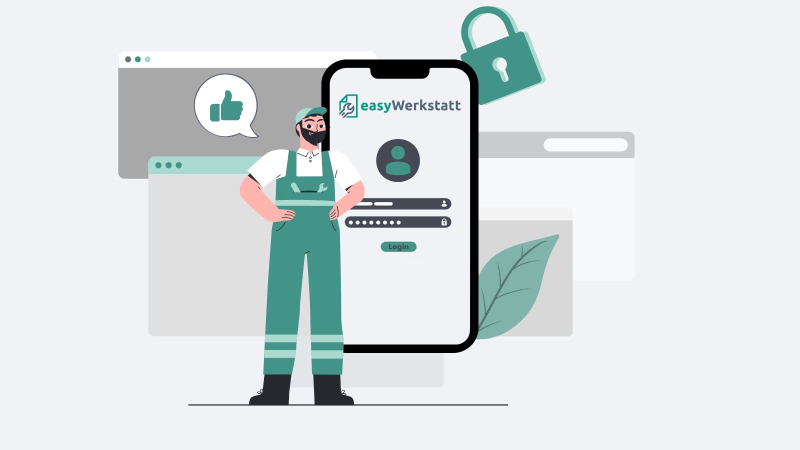 Grafik dient nur als visuelle Auflockerung der Website
