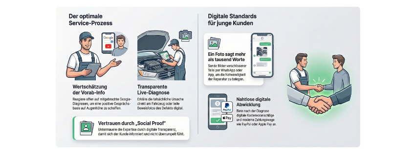 Optimaler Prozess einer modernen KFZ Werkstatt