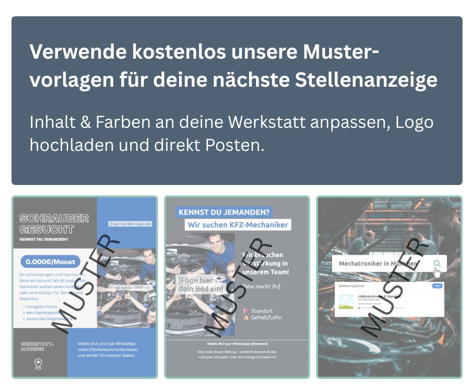 Verwende unsere kostenlosen Stelleanzeigen Vorlagen